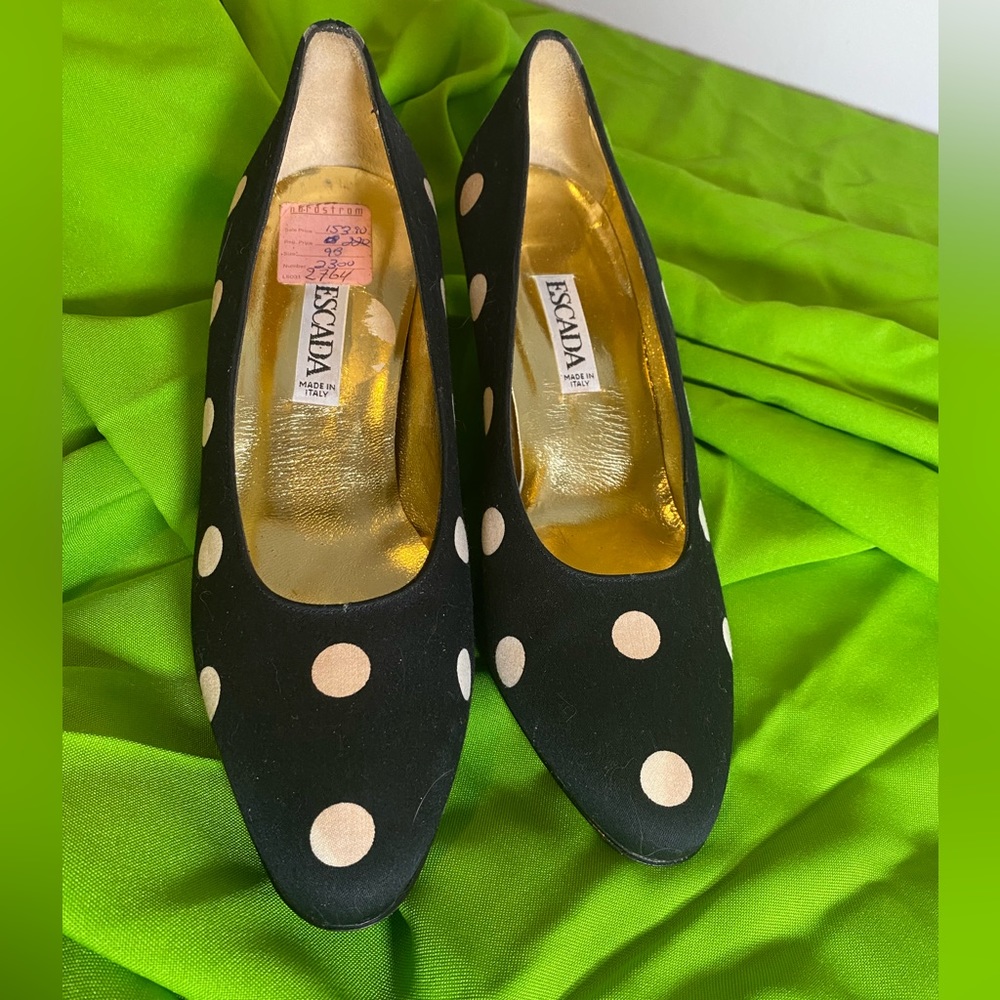 80s VTG Escada Heels DEADSTOCK NEW VINTAGE - Picture 15 of 15